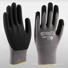 Doublure Spandex Nylon de 15 Gauges Gants Trempés en Nitrile de Sable Noir